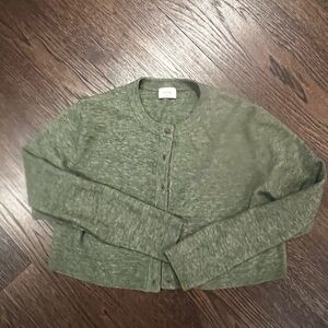 Wilfred Green Button-Up wool Cardigan